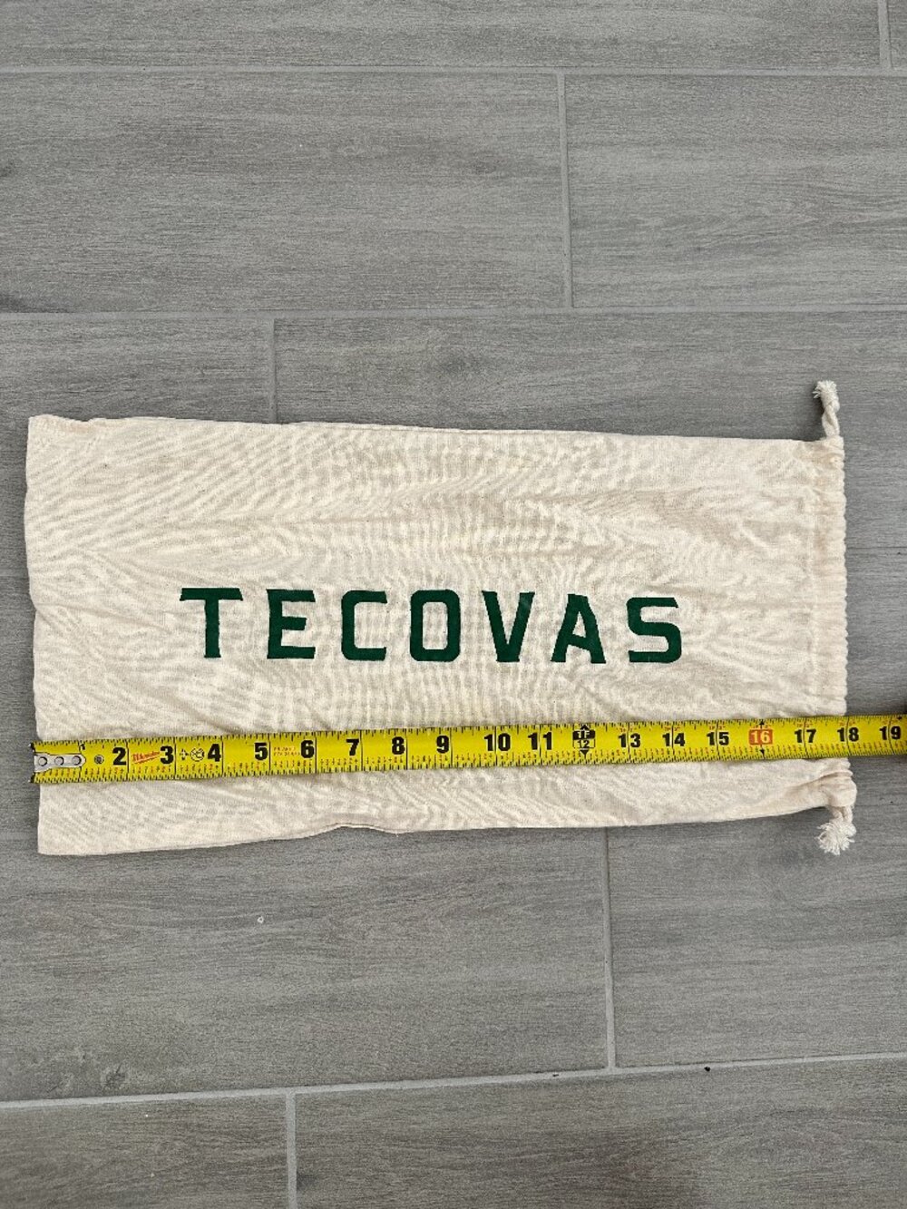 Set of 2 Authentic Tecovas Boot Dust Bags Canvas Drawstring Storage Pouches - Picture 3 of 4